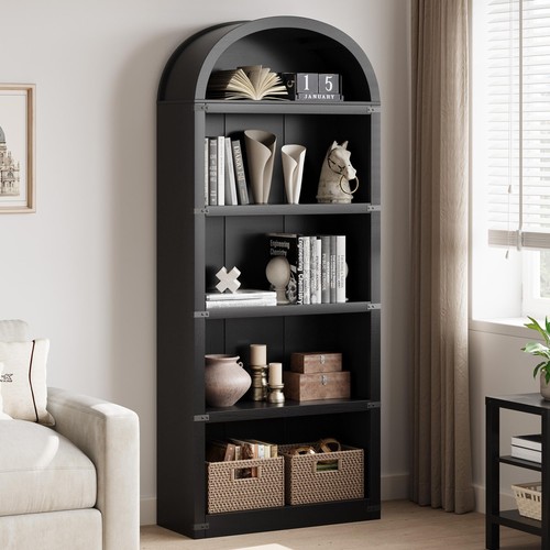 Bookcase shelf arched - 5,